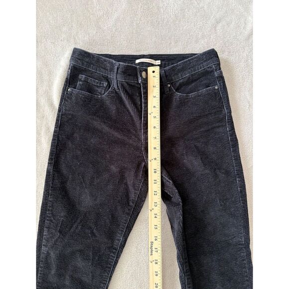 Levi's Womens 311 SHAPING SKINNY CORDUROY PANTS  Size 30 Soft‎ Black - Picture 3 of 11